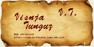 Višnja Tunguz vizit kartica